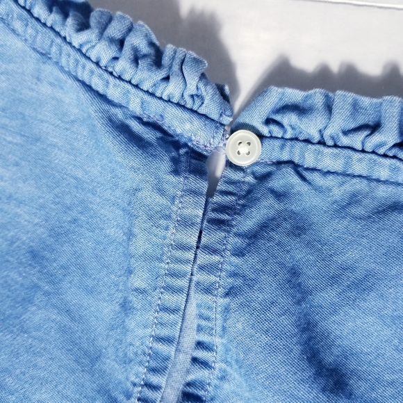 LOFT OUTLET JEAN TANK WITH FLUTTER SLEEVE SIZE MEDIUM - Picture 10 of 11